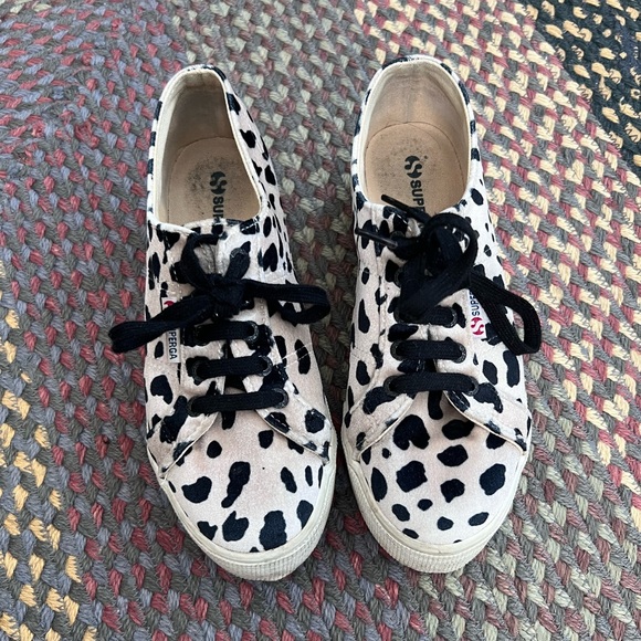 Cheetah print velvet platform supergas - Picture 2 of 3